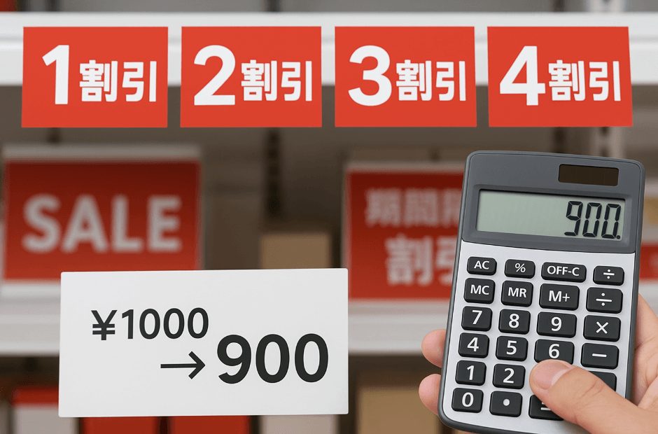 割引計算の基礎知識と実践活用法 - 1割引から複数割引まで完全マスター